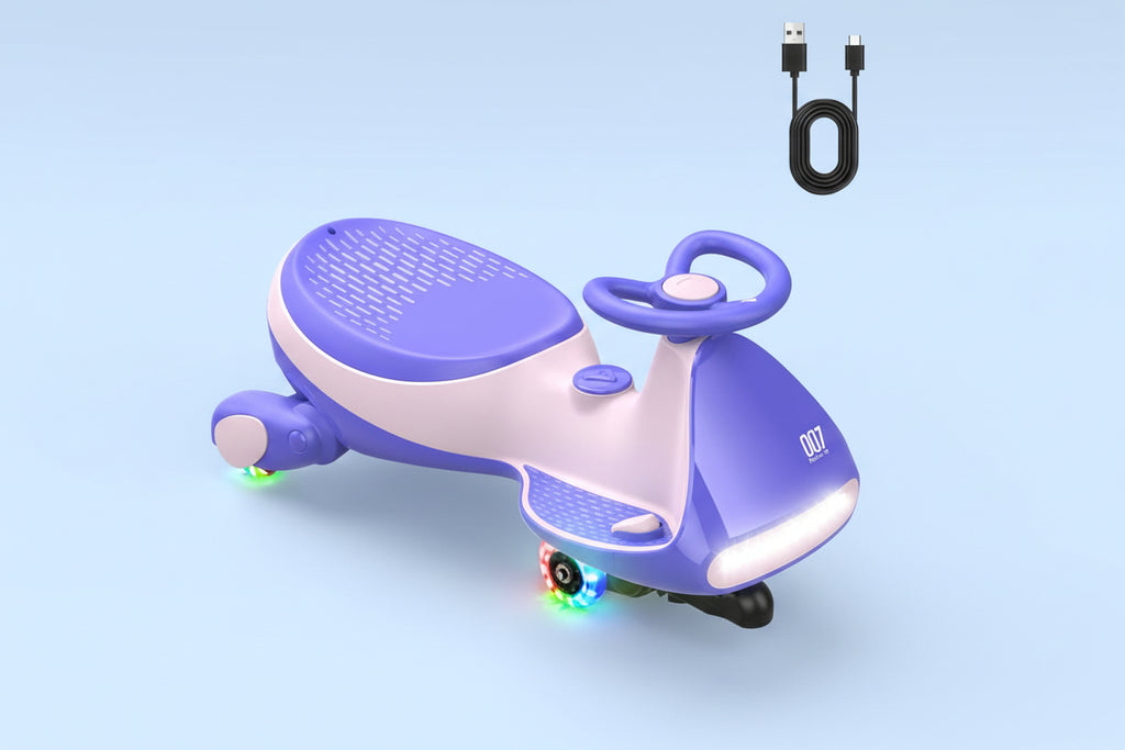 FanttikRide 12V N7 Pro Voiture Électrique Enfants, Anti-Bascule, Ergonomique, 2 en 1, 2 Vitesses, Roues Clignotantes, Bluetooth, Chargement Type C, pour Enfants à Partir de 3 Ans, 68 Kg.