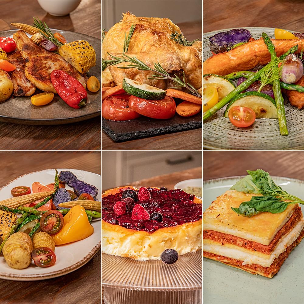 Cecotec Friteuse à Air sans Huile - Air Fryer 10L Cecofry DuoLevel 10000 DuoSize Window. 2000W, Design Vertical, 2 Cuves de 3.5L et 6.5L, Sync, 10 Menus, Température 80-200ºC, Fenêtre, Panneau Tactile